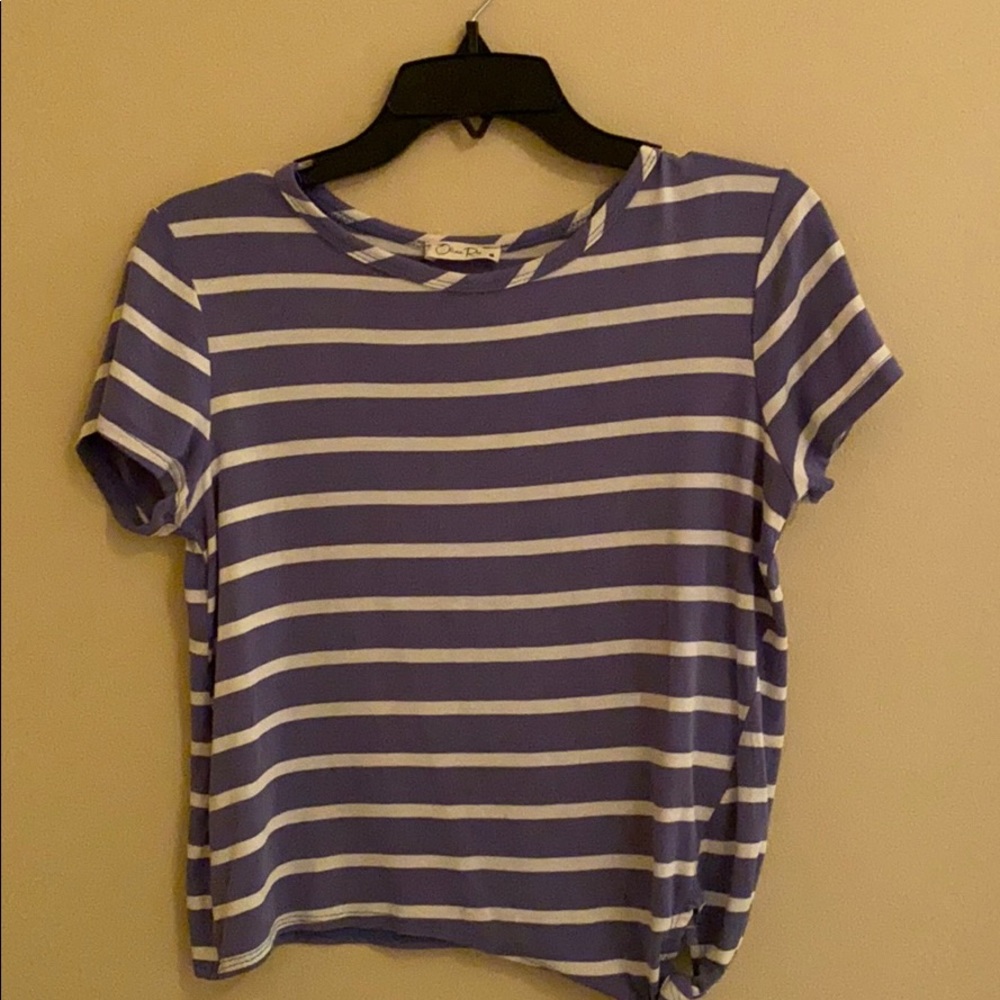 Blu and White striped T-shirt